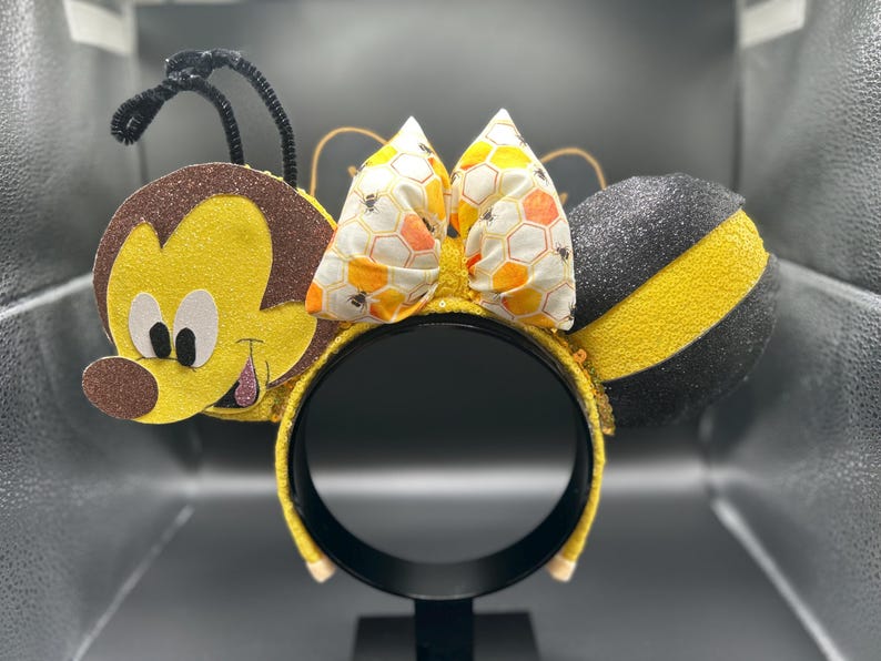 Garden Bumblebee Ears &mdash; handmade ear headband by Cluless Designs