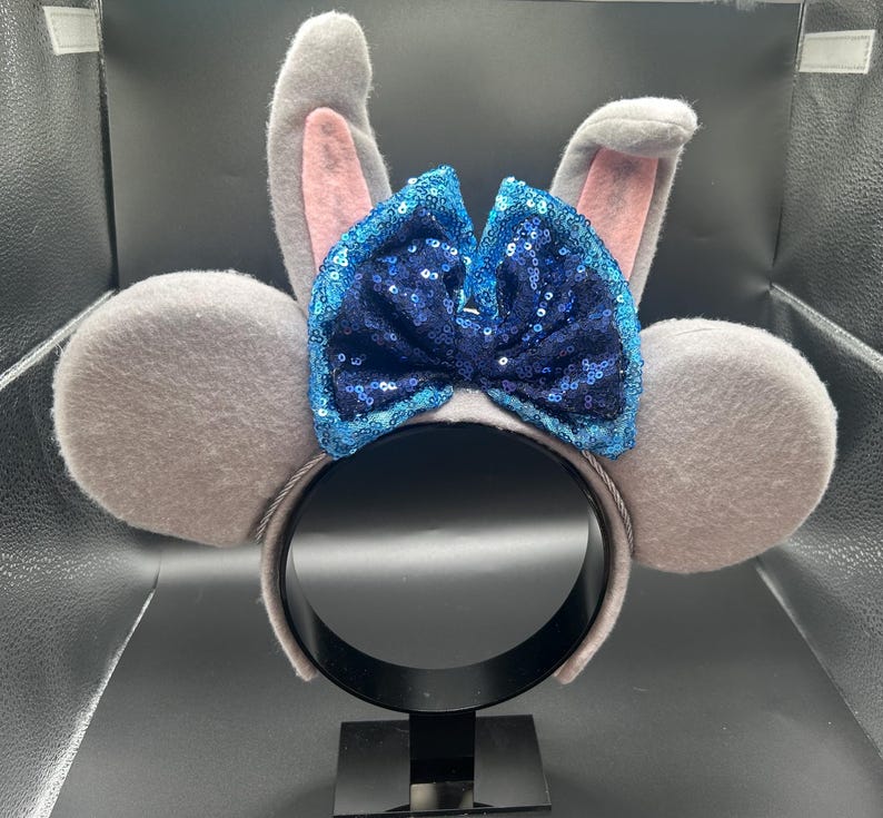 Officer Bunny Ears &mdash; handmade ear headband by Cluless Designs