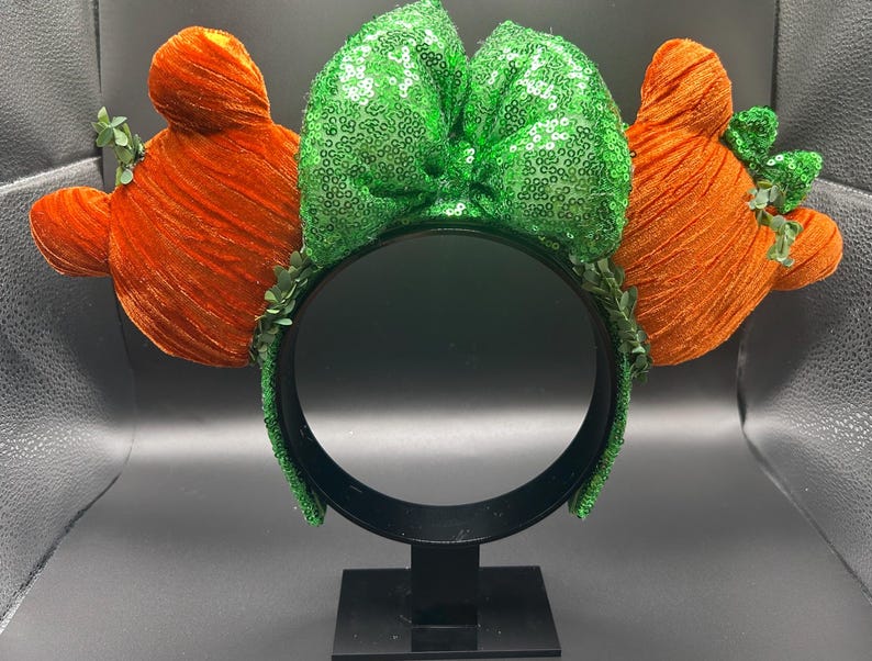 Pumpkin Patch Ears &mdash; handmade ear headband by Cluless Designs