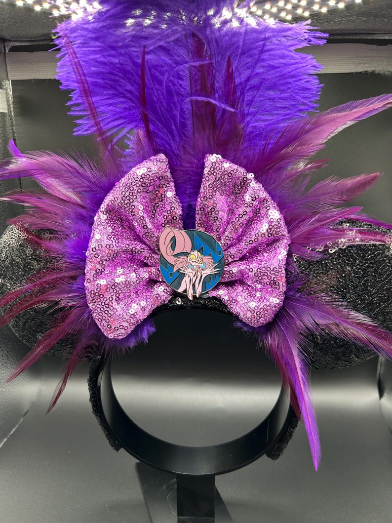 Purple Sorceress Ears &mdash; handmade ear headband by Cluless Designs