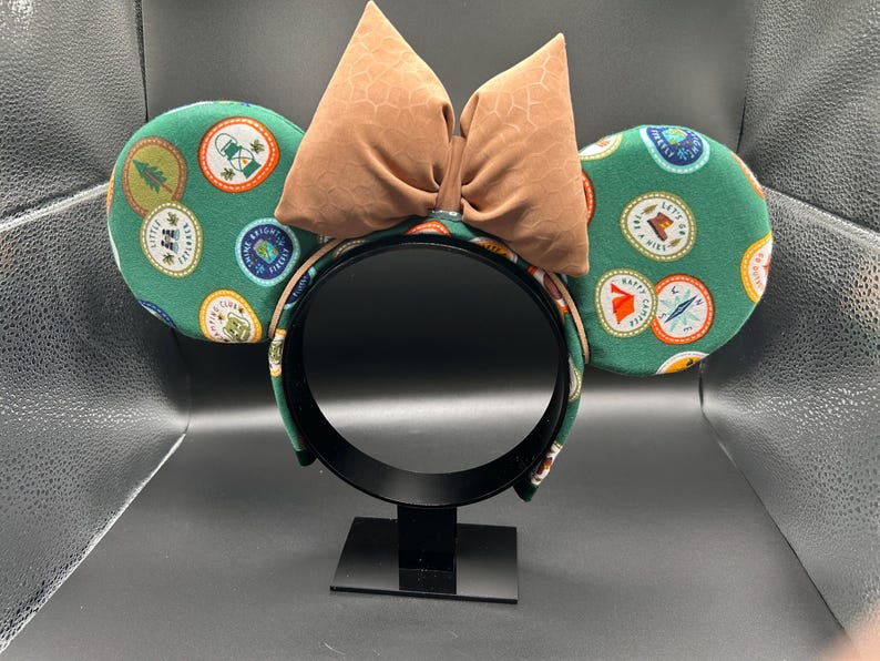 Trail Badge Explorer Ears &mdash; handmade ear headband by Cluless Designs