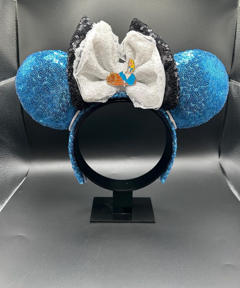 Wonderland Blue Ears &mdash; handmade ear headband by Cluless Designs